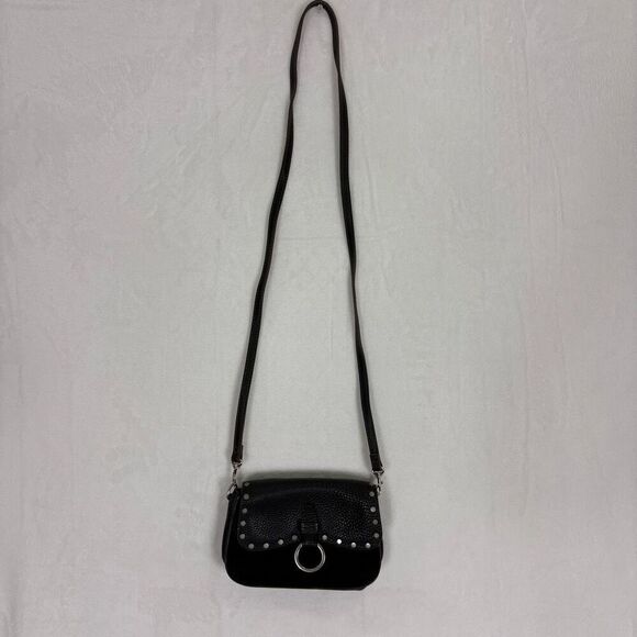 Rebecca Minkoff Handbags - Rebecca Minkoff Black Leather with Suede‎ Detail Small Crossbody Purse